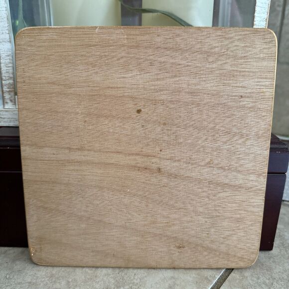 Vintage Trive Table Decor Ceramic Wood “Jerusalem Holy Land” Hand Painted - Picture 7 of 8